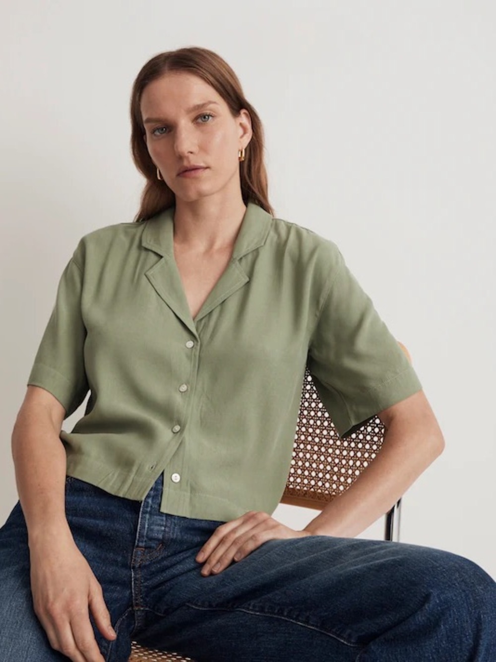 Madewell Button-Front Resort Shirt Women's XS